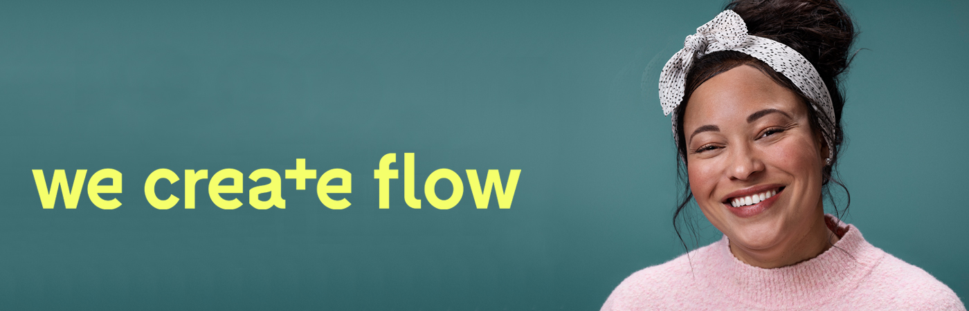 we create flow banner