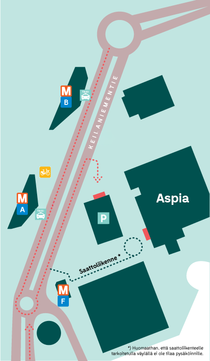 Saapumisohje Espoon toimistolle