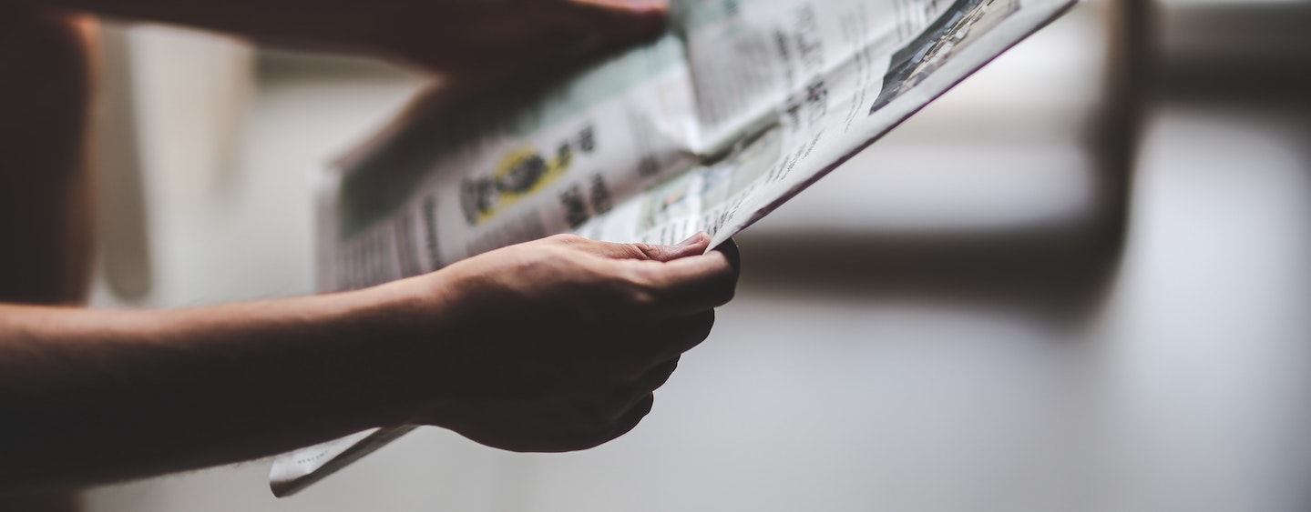 newspaper media reading