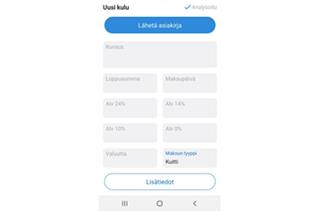 Netvisor kvitton, underlag &amp; övrigt material